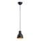 Maxim Lighting Cora 1-Light 7" Wide Black / Gold Pendant Light 11020BKGLD - alternate 1